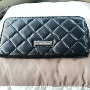 Calvin Klein Black Quilted Wallet